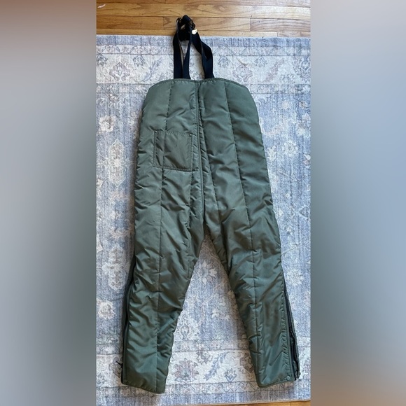 LL Bean RefrigiWear 395 Cold Weather Insulated Bib Overall Vtg 70s Script Large - Picture 8 of 9